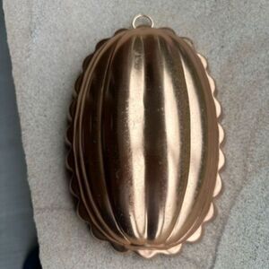 Jello Copper Oval Mold 2 1/2 Cups
